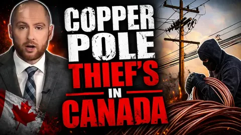 Copper From Pole Lines Being Robbed By Thieves In Canada